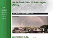 Desktop Screenshot of maplebeachyachtclubllc.com