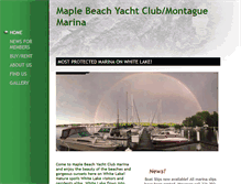 Tablet Screenshot of maplebeachyachtclubllc.com